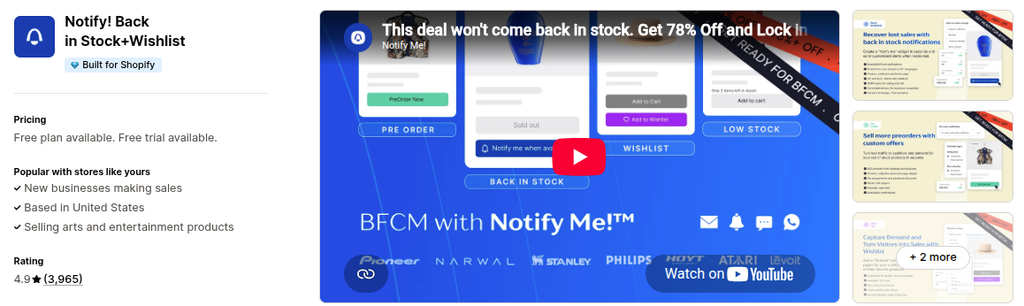 Notify! PreOrder