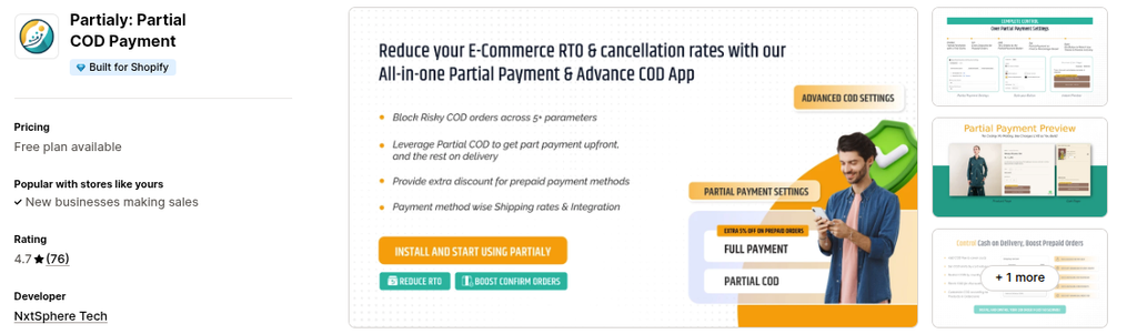 Partially: Partial COD Preorder